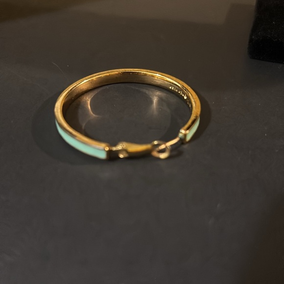 Kate Spade Gold and Blue Hoop Earrings - Picture 4 of 7